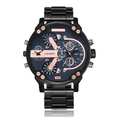 Cagarny Top Brand Luxury Watch Men Sport Quartz Clock Mens Watches Waterproof Gold Steel Wrist Watch Military Relogio Masculino