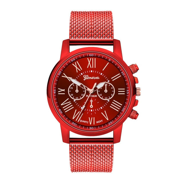 Fashion women watches Quartz часы женские Simple trend reloj mujer relogio femino Luxury Stainless Steel Dial Casual Bracele H51