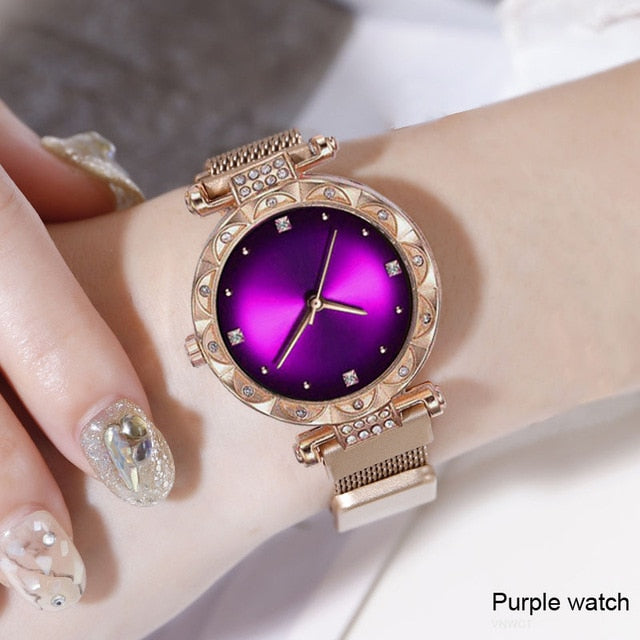 Brand watches Women watch bracelet casual fashion Starry sky dress watches Ladies quartz Wristwatches Gift clock Reloj Mujer