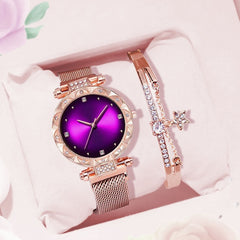 Brand watches Women watch bracelet casual fashion Starry sky dress watches Ladies quartz Wristwatches Gift clock Reloj Mujer