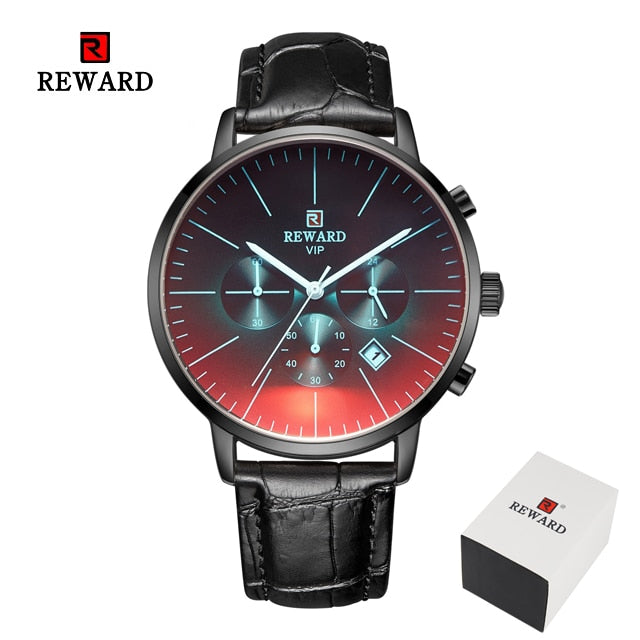 2020 New Fashion Color Bright Glass Watch Men Top Luxury Brand Chronograph Men's Stainless Steel Business Clock Men Wrist Watch
