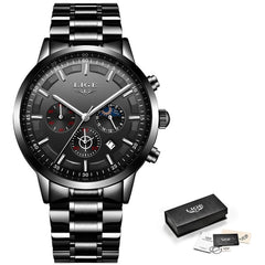 Relojes 2020 Watch Men LIGE Fashion Sport Quartz Clock Mens Watches Top Brand Luxury Business Waterproof Watch Relogio Masculino