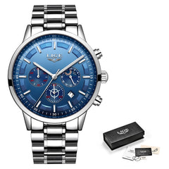 Relojes 2020 Watch Men LIGE Fashion Sport Quartz Clock Mens Watches Top Brand Luxury Business Waterproof Watch Relogio Masculino