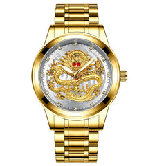 Fashion Men Watch Golden Mens Watches Top Brand Luxury Waterproof Full Steel Quartz Dragon Clock Male 2020 Relogio Masculino